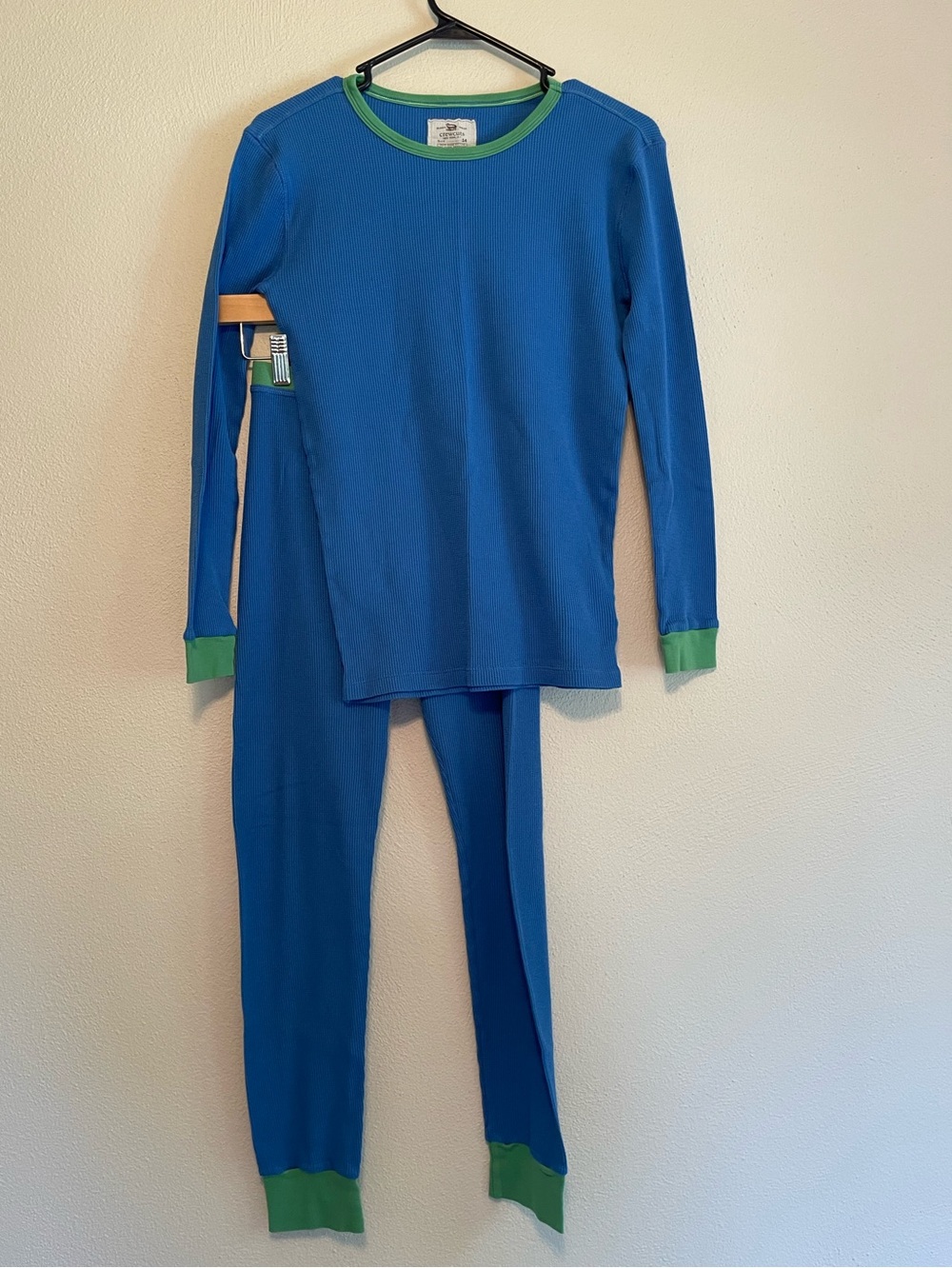 Crewcuts Blue Pajama Set with Green Trim size 14